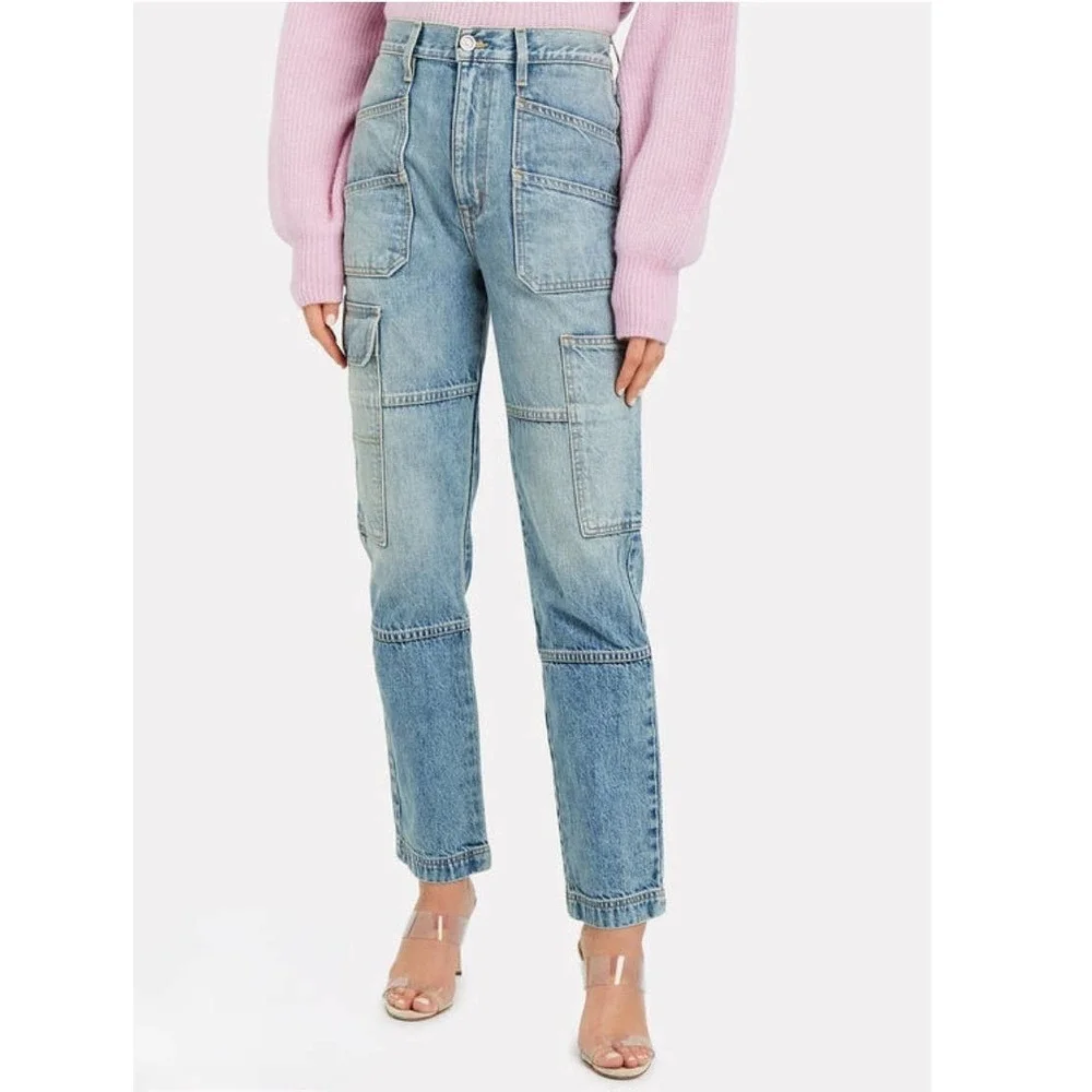 SLVRLAKE Savior High RiseCargo Jeans Size 26 - Picture 1 of 16